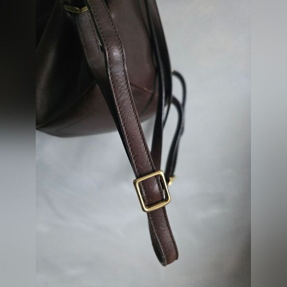 Vintage Coach Legacy Collection Leather Backpack 9858 Brown Gold 10x8x5 main image 15